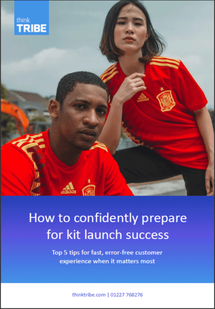 ebook cover showing football kit for kit launch